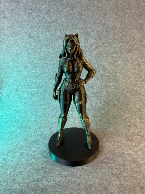 Shadow Feline – Mô Hình Tượng 3D Nữ Anh Hùng Mèo Bí Ẩn - Image 9
