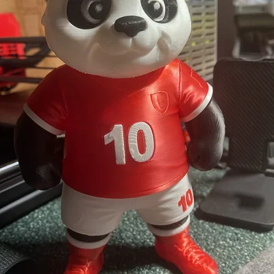 Panda Cầu Thủ: Tiền đạo siêu đáng yêu – PHIÊN BẢN HOẠT HÌNH (noAMS) - 21 cm