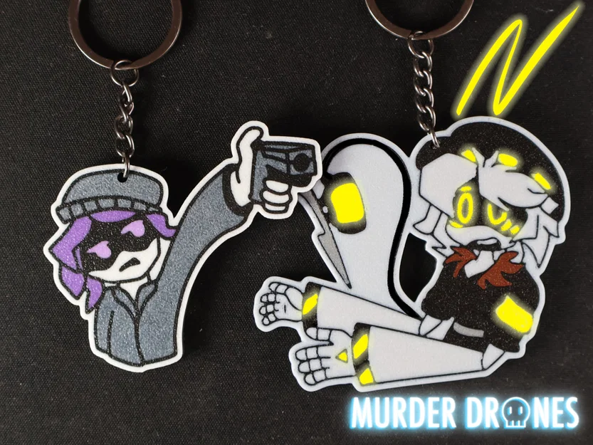Móc khóa N - Murder Drones Glitch pin - Image 1