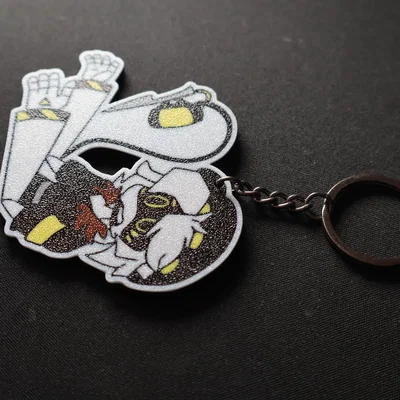 Móc khóa N - Murder Drones Glitch pin