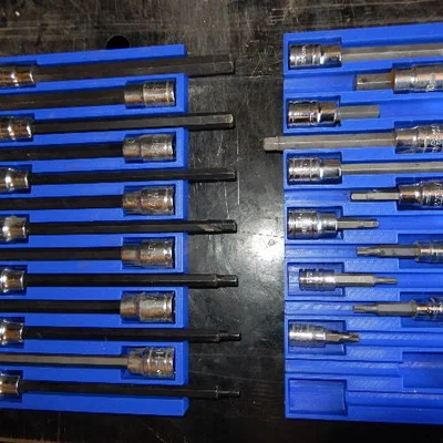 Khay Đựng Đầu Khẩu Lục Giác (Allen Socket Holder) Gọn Gàng