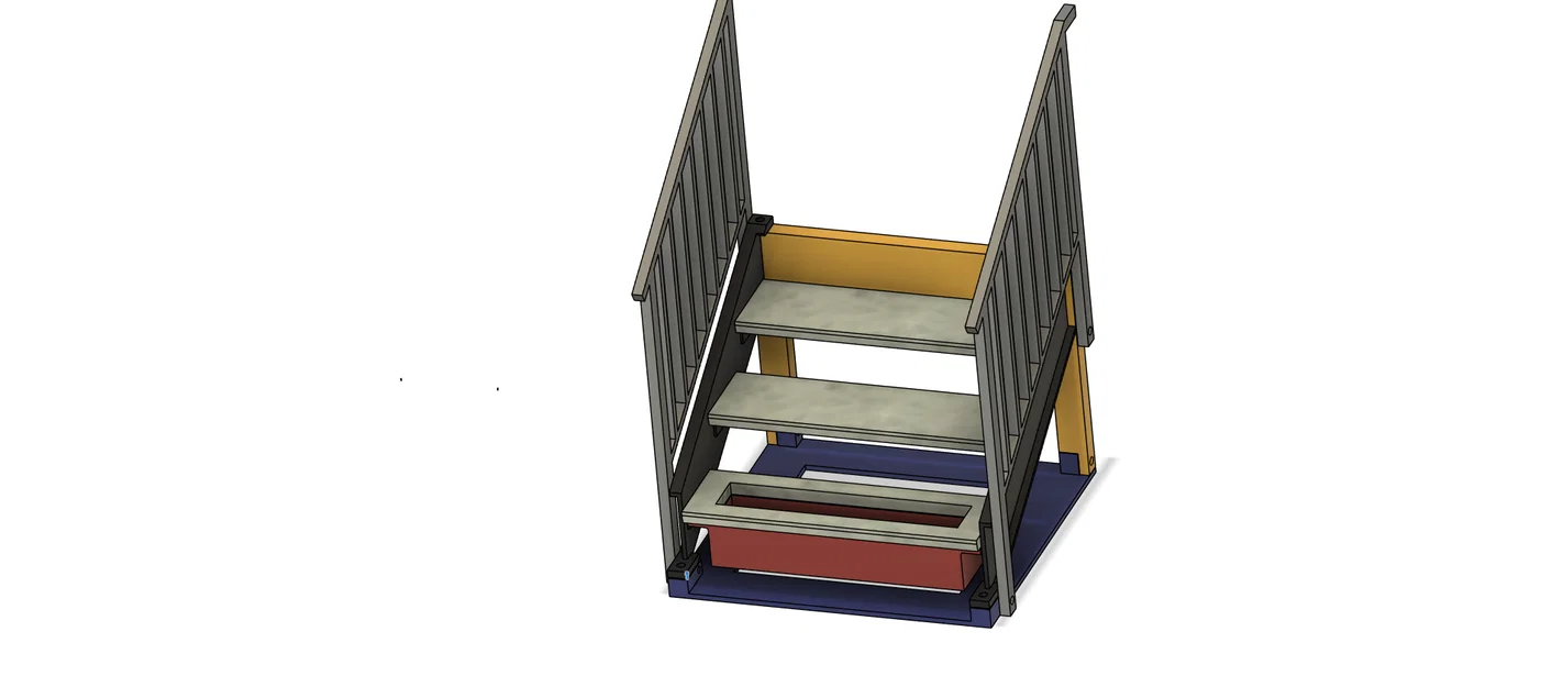 Mô hình giá đựng danh thiếp hình cầu thang độc đáo (Stairway) - Image 1