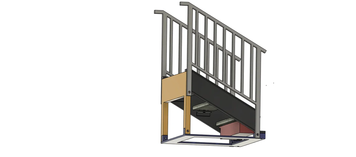 Mô hình giá đựng danh thiếp hình cầu thang độc đáo (Stairway) - Image 2