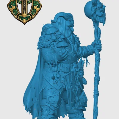 Mô hình Duergar Druid cho game RPG