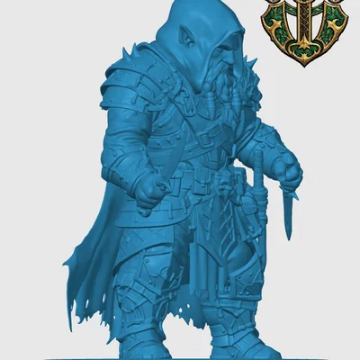 Mô hình Duergar Rogue cho game nhập vai