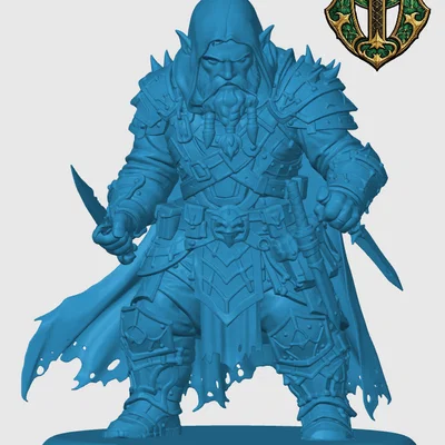 Mô hình Duergar Rogue cho game nhập vai