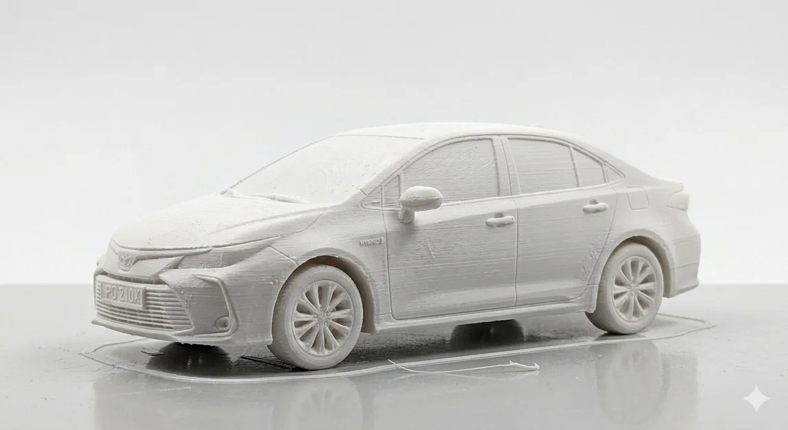 Mô hình xe Toyota Corolla Print-in-place tinh xảo - Image 1
