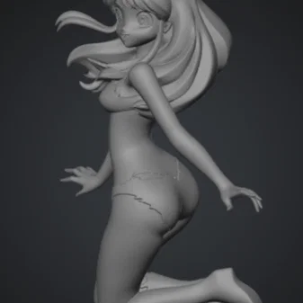 Mô hình 3D nhân vật Lamù phong cách Anime cực đẹp