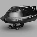 Mô hình 3D ASTRONAVE M7X - Tàu vũ trụ cổ điển thập niên 80 - Thumbnail 1