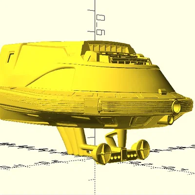 Mô hình 3D ASTRONAVE M7X - Tàu vũ trụ cổ điển thập niên 80