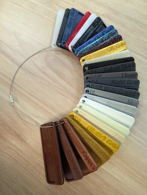 Thẻ Mẫu Màu Filament (Filament Color Cards) - Image 1