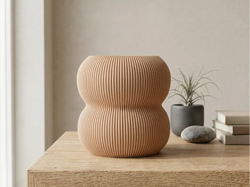 Minimal Scandi Vase - Bình hoa phong cách tối giản Bắc Âu - Image 1