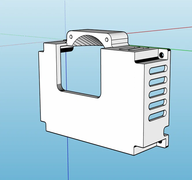 Nắp lưng đầu in QIDI X-Max 3 (Toolhead Back Cover) tối ưu làm mát - Image 1