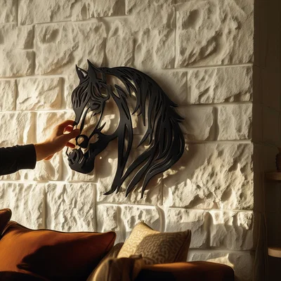 Wall Art – “Hình đầu ngựa Silhouette”