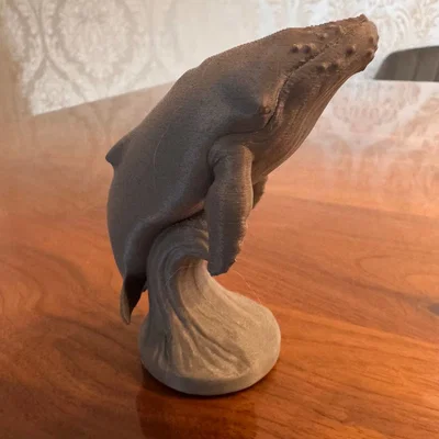 Mô hình Cá voi lưng gù nhảy lên khỏi mặt nước (Breaching Humpback Whale)