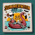 Summerween Vibes Hueforge - Khung xương & Mèo trên phao - Thumbnail 1