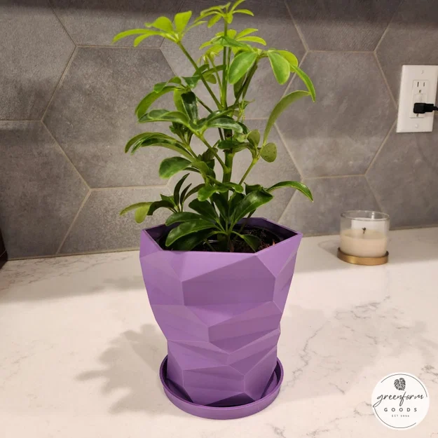 Chậu Cây Low-Poly Xoắn Ốc Hiện Đại - Image 5