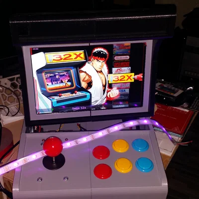 PiCade-HAT Mini Bartop 10 inch HD (Thiết kế lại)