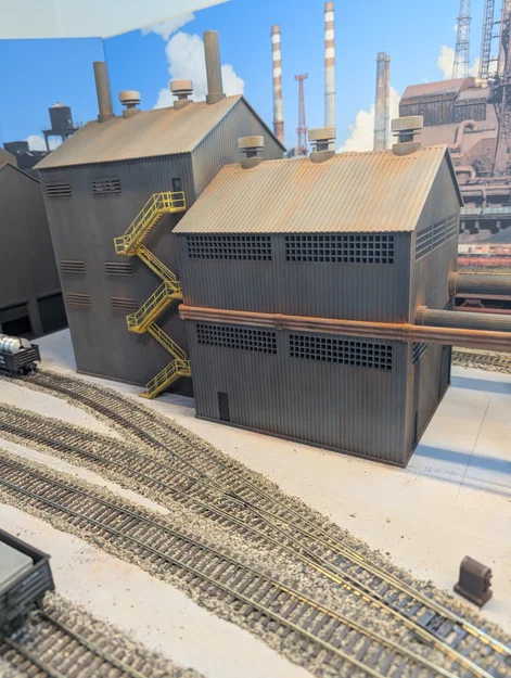 Blower House - Mô hình nhà chứa máy thổi cho hệ thống đường sắt HO scale - Image 4