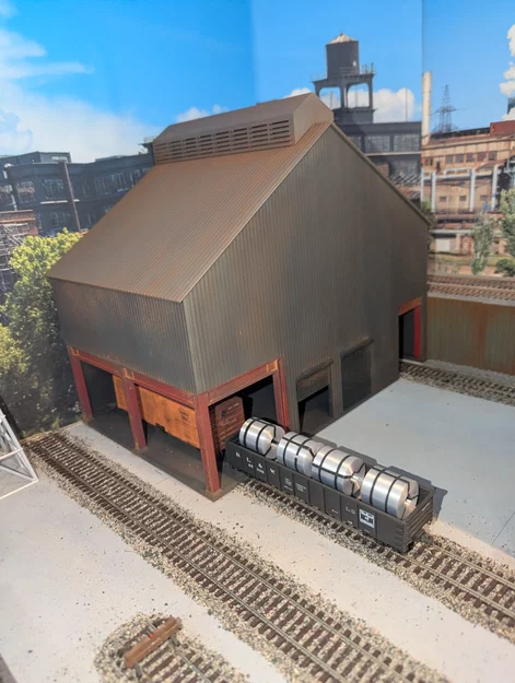 Mô hình Lò Hồ quang điện (Electric Furnace) cho mô hình tàu hỏa HO scale - Image 1