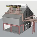 Mô hình Lò Hồ quang điện (Electric Furnace) cho mô hình tàu hỏa HO scale - Thumbnail 2