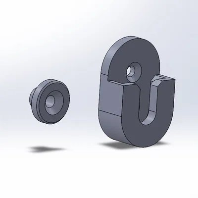 Móc treo tường dạng trượt Slide in wall hanger