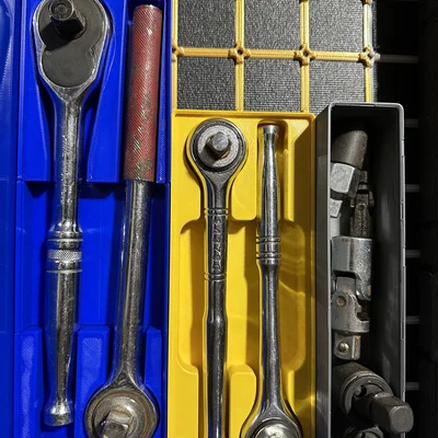 Khay đựng 2 cờ lê đầu tuýp 1/2 inch - Gridfinity