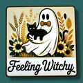 Mô hình Hueforge Feeling Witchy Summerween: Ma đáng yêu và mèo đen - Thumbnail 1