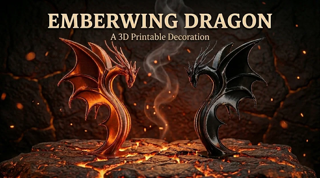 Tượng rồng nghệ thuật Emberwing Dragon dùng trang trí bàn làm việc - Image 1