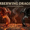 Tượng rồng nghệ thuật Emberwing Dragon dùng trang trí bàn làm việc - Thumbnail 1