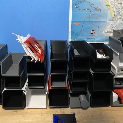 Bộ khay đựng đồ Stackable Bins - Tự in 3D giúp bàn làm việc gọn gàng