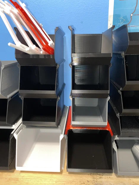 Bộ khay đựng đồ Stackable Bins - Tự in 3D giúp bàn làm việc gọn gàng - Image 3