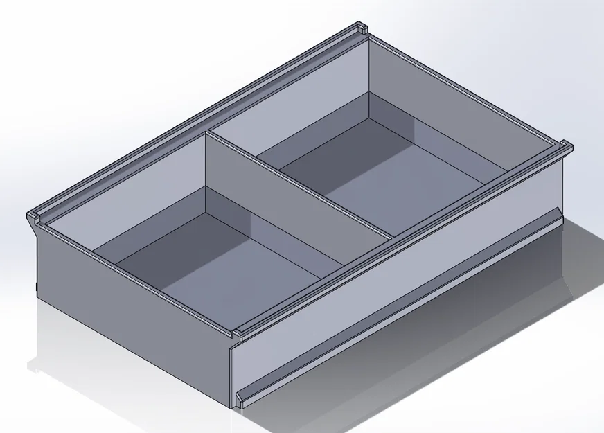 Khay lưu trữ đồ đạc 2 ngăn thông minh có thể xếp chồng (3D Model) - Image 1