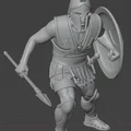 Mô hình chiến binh Hy Lạp cổ đại (Greek Hoplite) tỉ lệ 1:24 in 3D - Thumbnail 2