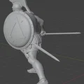 Mô hình chiến binh Hy Lạp cổ đại (Greek Hoplite) tỉ lệ 1:24 in 3D - Thumbnail 3