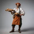 Mô hình người thợ làm bánh thời trung cổ (Medieval Baker 1) 3D Printing - Thumbnail 1