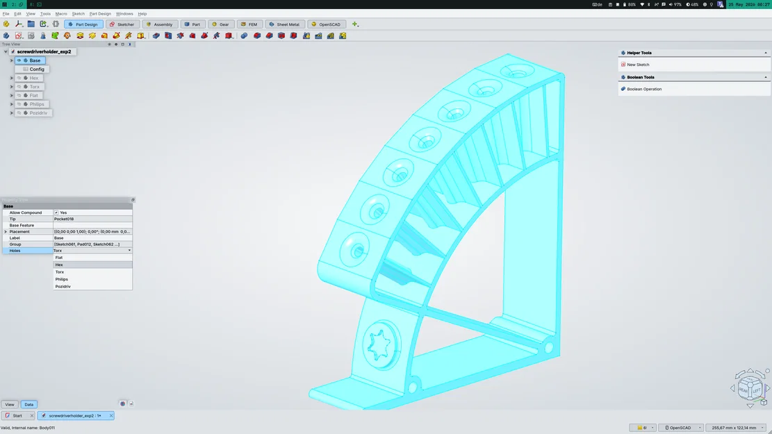 Giá để tua vít để bàn dễ lấy — Parametric, không cần support - Image 6