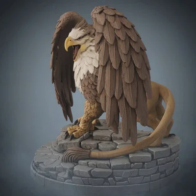 Bloodbound Realms – Human – Gryphon (Mô hình STL in 3D Dark Fantasy)