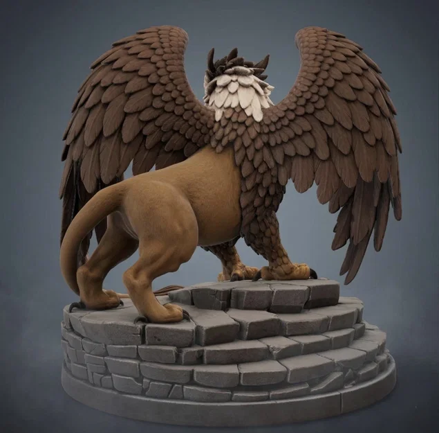 Bloodbound Realms – Human – Gryphon (Mô hình STL in 3D Dark Fantasy) - Image 3