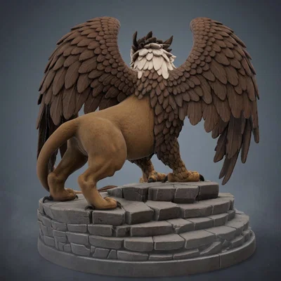 Bloodbound Realms – Human – Gryphon (Mô hình STL in 3D Dark Fantasy)