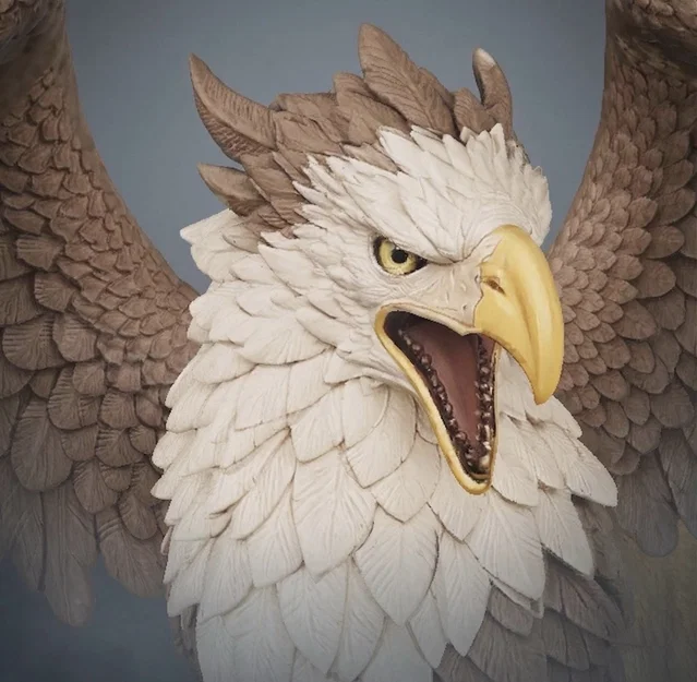 Bloodbound Realms – Human – Gryphon (Mô hình STL in 3D Dark Fantasy) - Image 4