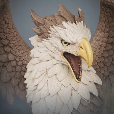 Bloodbound Realms – Human – Gryphon (Mô hình STL in 3D Dark Fantasy)