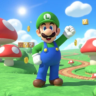 Mô hình 3D Luigi ấn tượng cho người hâm mộ game