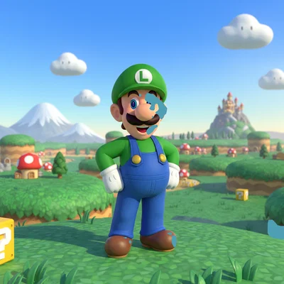Mô hình 3D Luigi ấn tượng cho người hâm mộ game