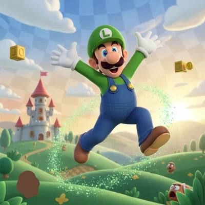 Mô hình 3D Luigi ấn tượng cho người hâm mộ game