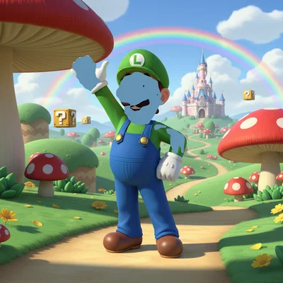 Mô hình 3D Luigi ấn tượng cho người hâm mộ game