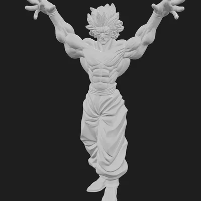 Mô hình 3D Baki Hanma - Đấu sĩ mạnh nhất thế giới cho fan anime