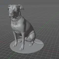 Mô hình chú chó Pitbull tên Bogey - Thumbnail 1