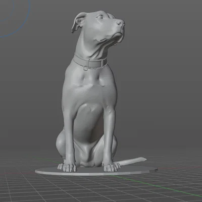 Mô hình chú chó Pitbull tên Bogey