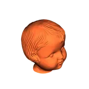 Mô hình đầu búp bê phong cách Retro cổ điển in 3D